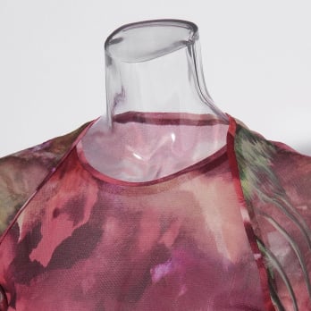 【COMING SOON】Watercolor print net ブラウス 詳細画像