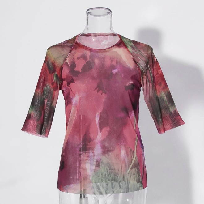 【COMING SOON】Watercolor print net ブラウス