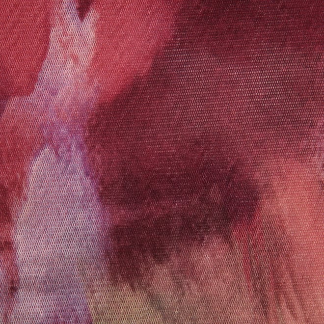 【COMING SOON】Watercolor print net ブラウス 詳細画像 赤系マルチ 6