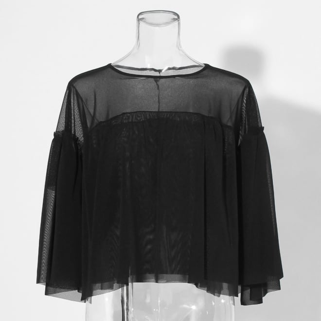 【COMING SOON】Solid air net ブラウス