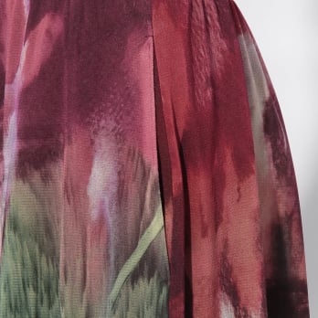 Watercolor print net パンツ 詳細画像