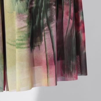 Watercolor print net パンツ 詳細画像