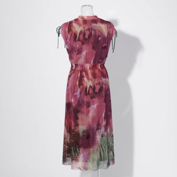 【COMING SOON】Watercolor print net ドレス 詳細画像