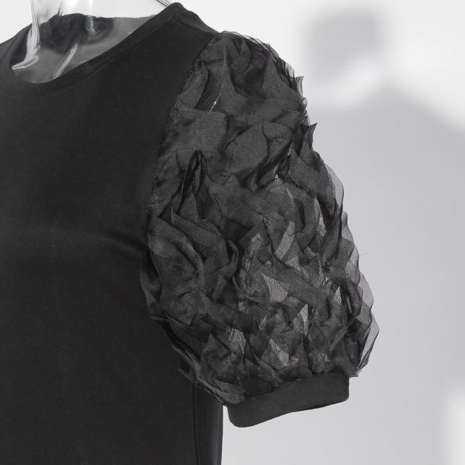【COMING SOON】Air petal sleeve Tシャツ 詳細画像 ブラック 5