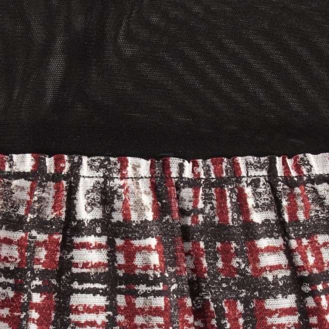 Plaid dragon print netting ブラウス 詳細画像 黒系マルチ 10