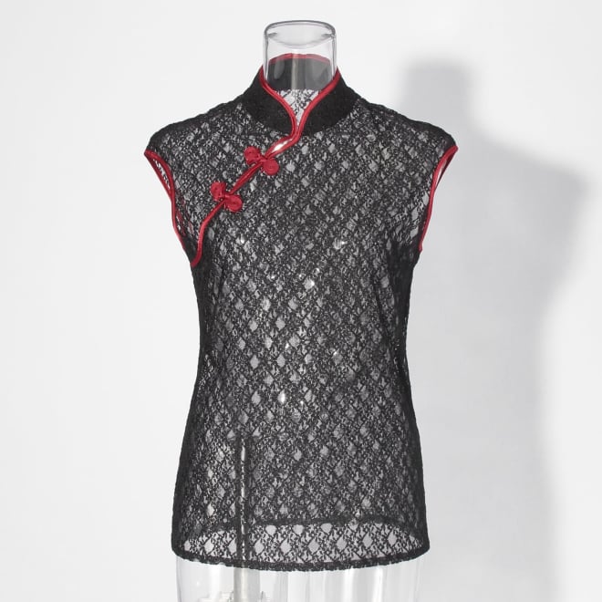 【COMING SOON】China top collection ブラウス 詳細画像 ブラック 1