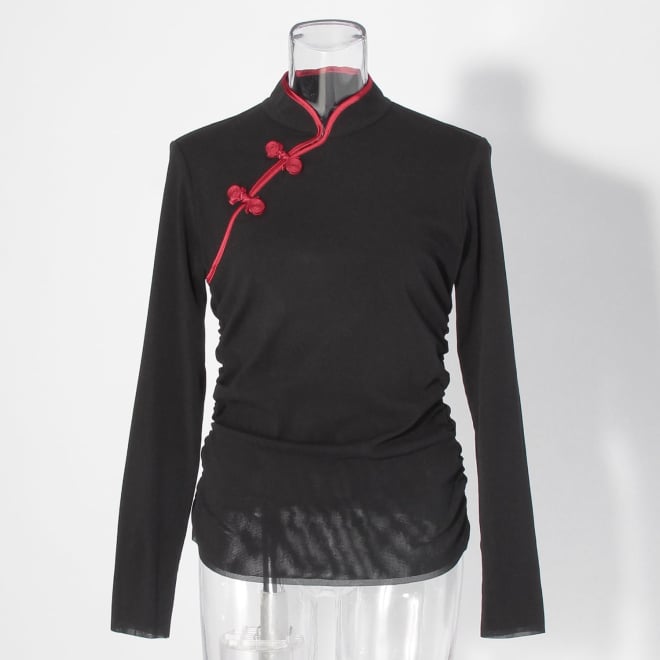 【COMING SOON】China top collection ブラウス 詳細画像 ブラック 1