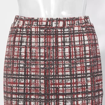 【COMING SOON】Plaid dragon print netting スカート 詳細画像