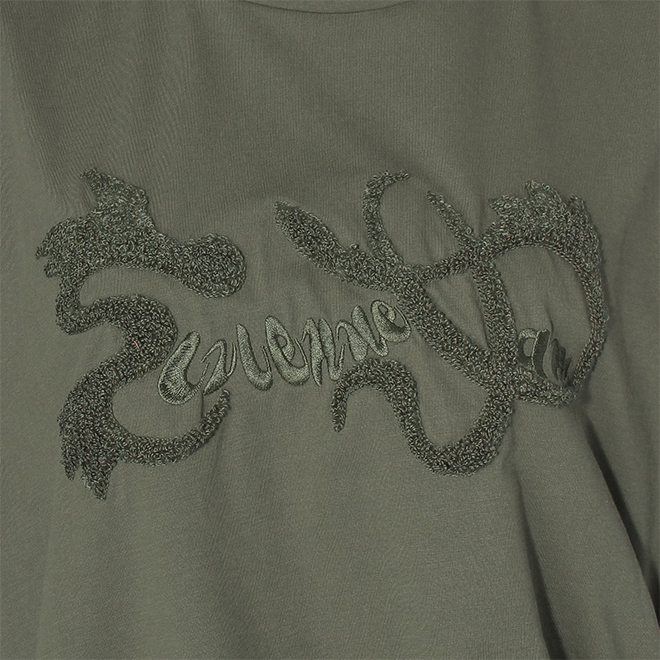 【COMING SOON】New dragon logo embroidery Tシャツ 詳細画像 カーキ 4