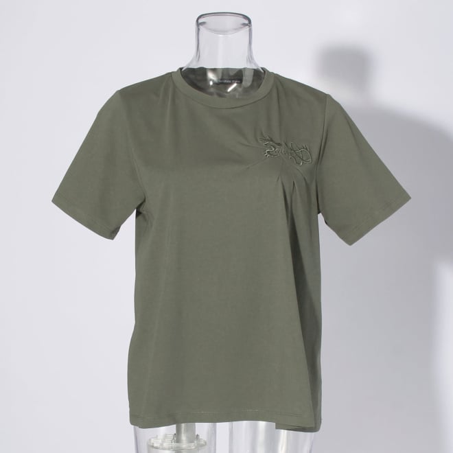 【COMING SOON】New dragon logo embroidery Tシャツ 詳細画像 カーキ 1