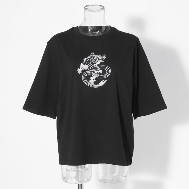 WLC フライス刺繍Tシャツ 詳細画像 ブラック 1