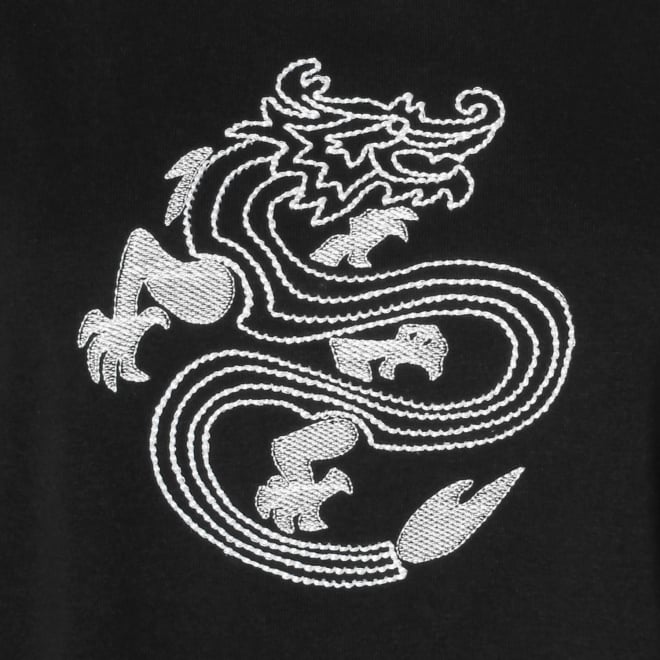 WLC フライス刺繍Tシャツ 詳細画像 ブラック 2