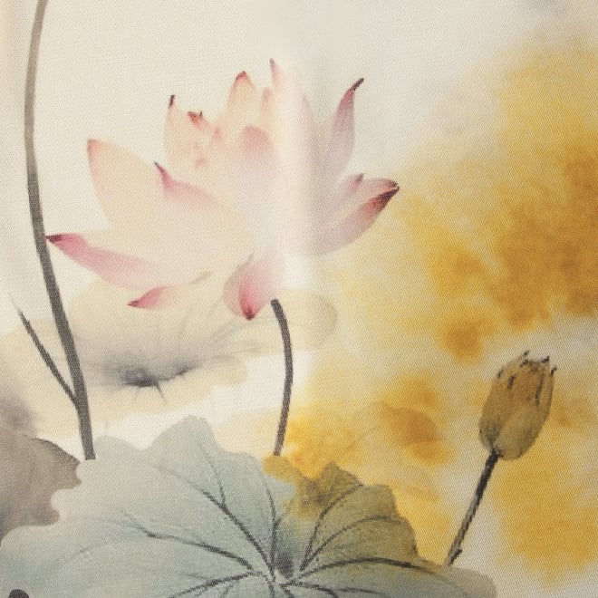 【COMING SOON】Lotus with goldfish print スカート 詳細画像 白系マルチ 6