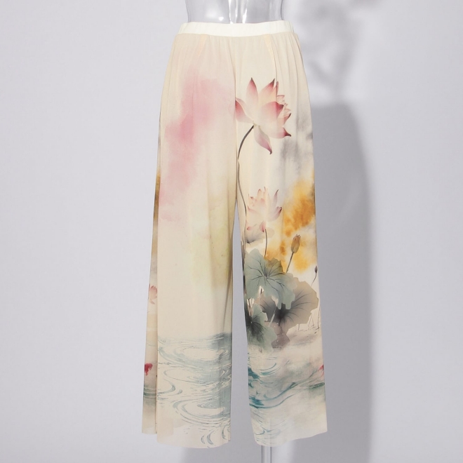 Lotus with goldfish print パンツ 詳細画像 白系マルチ 7