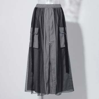 WLC チュールドッキングフロントZIP パンツ 詳細画像