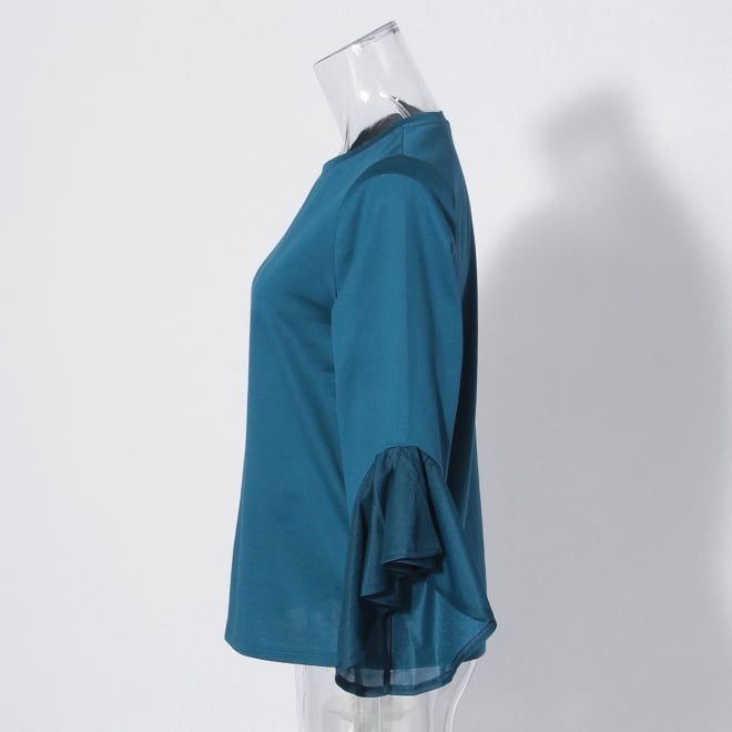 【COMING SOON】Sheer cuff top プルオーバー 詳細画像 ライトブルー 2