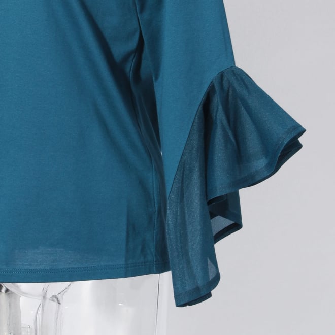 【COMING SOON】Sheer cuff top プルオーバー 詳細画像 ライトブルー 5
