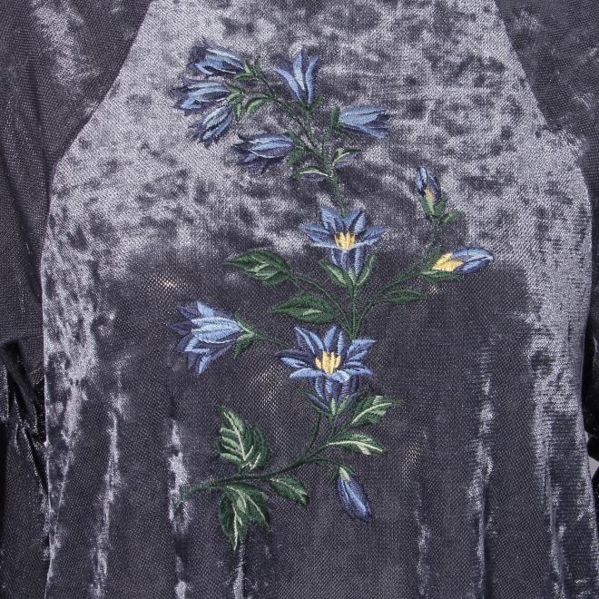 Gentian embroidery ブラウス 詳細画像 ネイビー 8