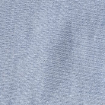 Denim bowtie blouse with dragon embroidery 詳細画像