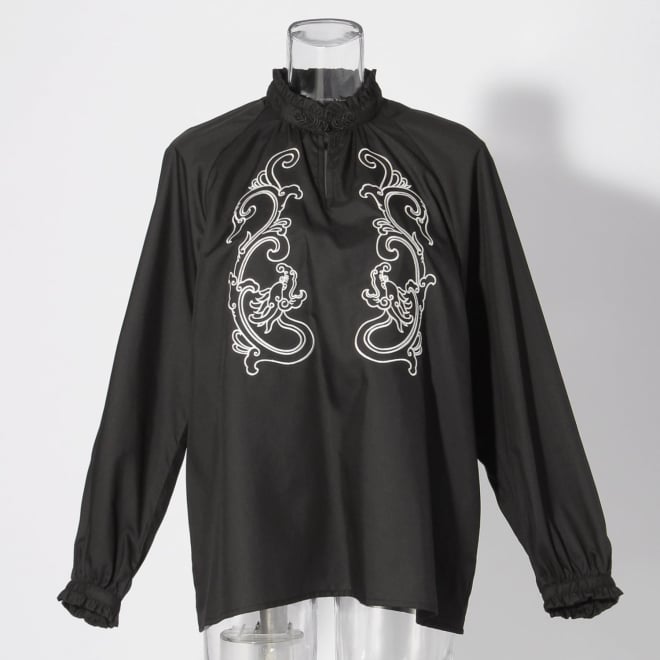【COMING SOON】Dragon embroidery shirt ブラウス 詳細画像 ブラック 1