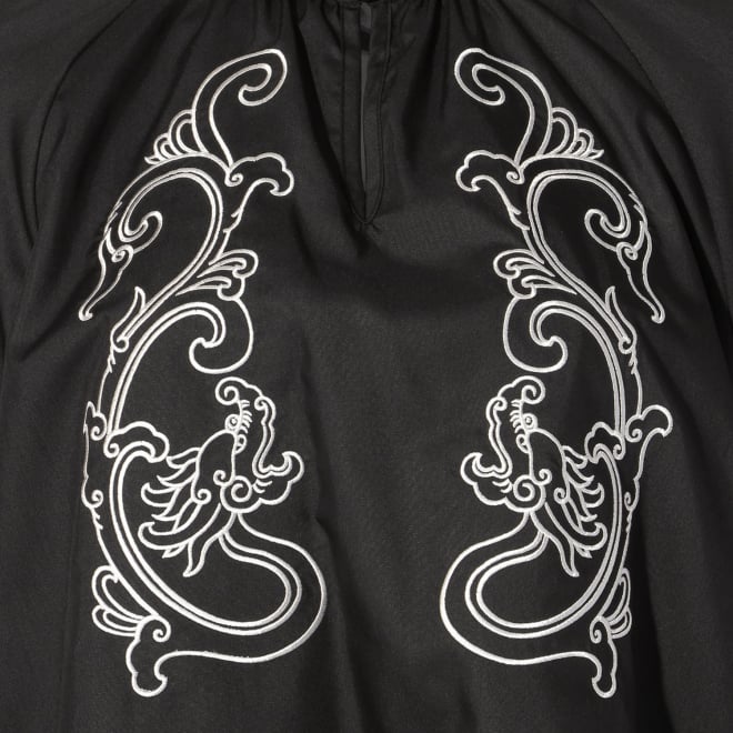 【COMING SOON】Dragon embroidery shirt ブラウス 詳細画像 ブラック 2