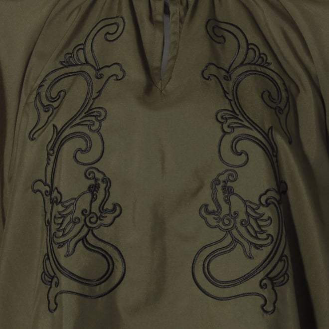 【COMING SOON】Dragon embroidery shirt ブラウス 詳細画像 カーキ 5