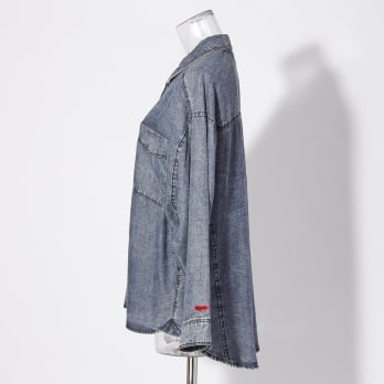 【COMING SOON】WLC パウダーシルクデニムシャツ 詳細画像