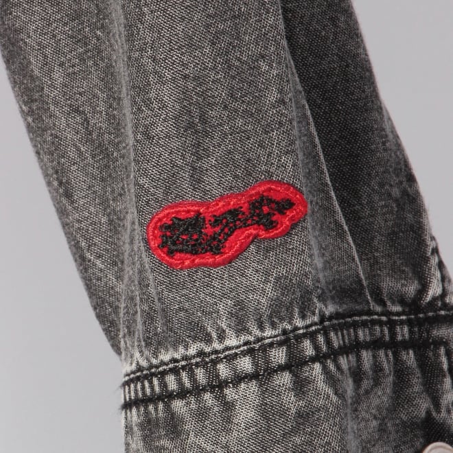 【COMING SOON】WLC パウダーシルクデニムシャツ 詳細画像 ブラック 2