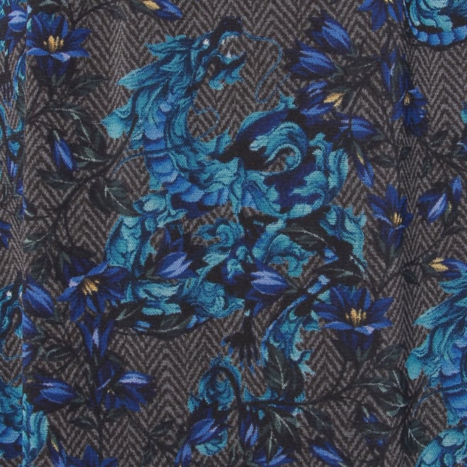 【COMING SOON】Herringbone dragon print net スカート 詳細画像 グレー系マルチ 5