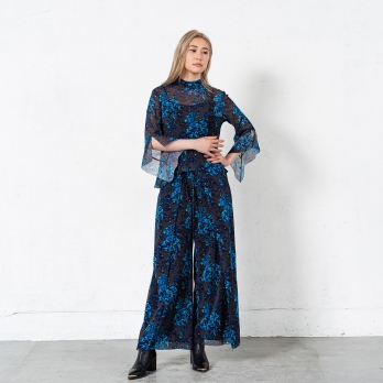 【COMING SOON】Herringbone dragon print net パンツ