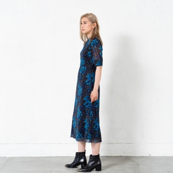 【COMING SOON】Herringbone dragon print net ドレス 詳細画像