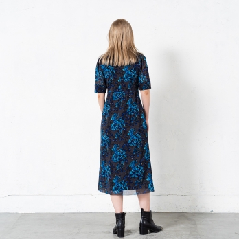 【COMING SOON】Herringbone dragon print net ドレス 詳細画像