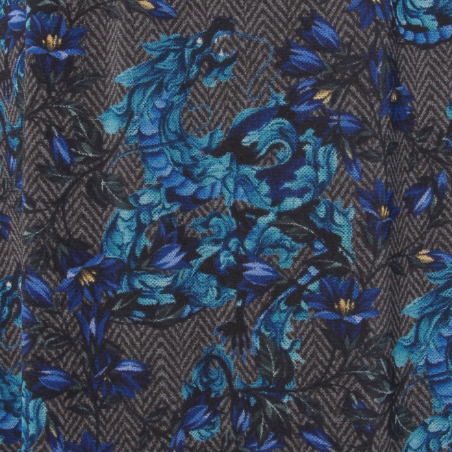 【COMING SOON】Herringbone dragon print net ドレス 詳細画像 グレー系マルチ 9