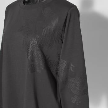 Dragon print long sleeve T-shirt 詳細画像