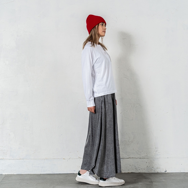 Dragon print long sleeve T-shirt 詳細画像 ホワイト 4