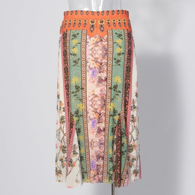 【COMING SOON】Garden print on stretch netting スカート 詳細画像 白系マルチ 3