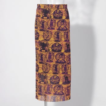 【COMING SOON】Tanka print on net スカート 詳細画像