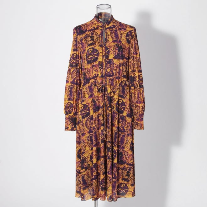 【COMING SOON】Tanka print on net ドレス