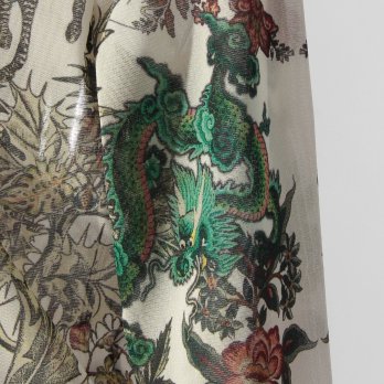 Zodiac print net ブラウス 詳細画像