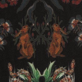 Zodiac print net ブラウス 詳細画像