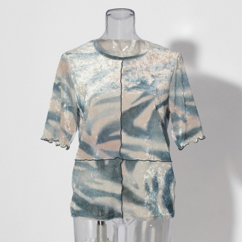 Sheer velor ブラウス