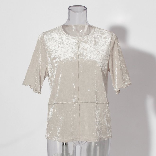 Sheer velor ブラウス 詳細画像 ホワイト 1