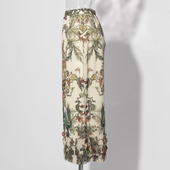 Zodiac print net スカート 詳細画像 白系マルチ 2