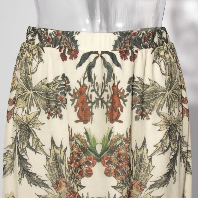 Zodiac print net スカート 詳細画像 白系マルチ 4