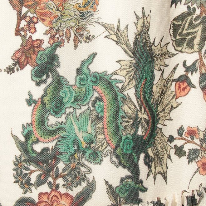 Zodiac print net スカート 詳細画像 白系マルチ 5