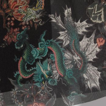 Zodiac print net パンツ 詳細画像