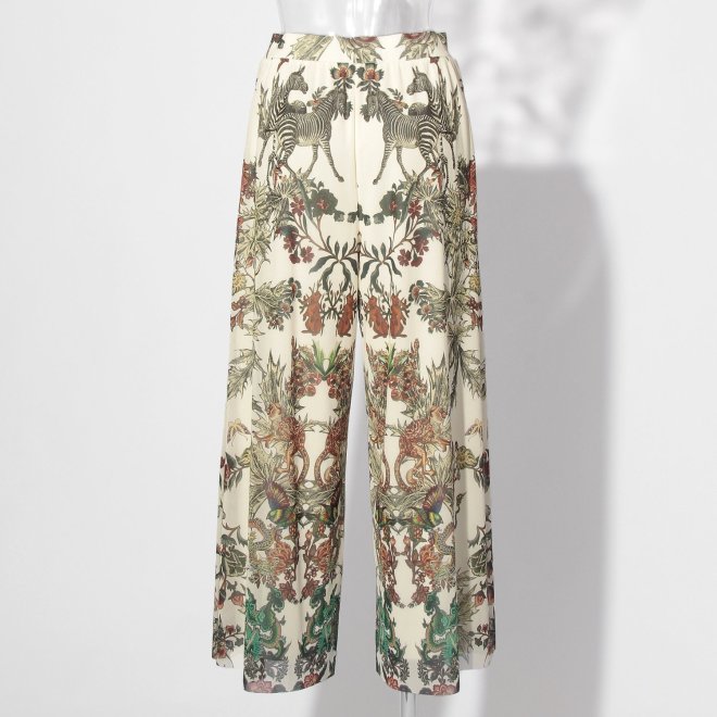 Zodiac print net パンツ 詳細画像 白系マルチ 3