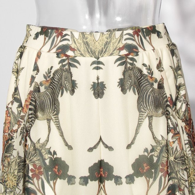 Zodiac print net パンツ 詳細画像 白系マルチ 4