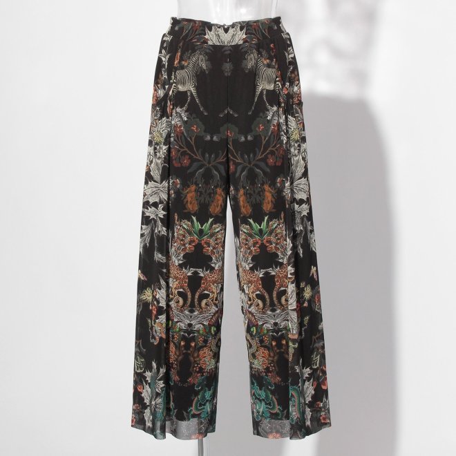 Zodiac print net パンツ 詳細画像 黒系マルチ 1