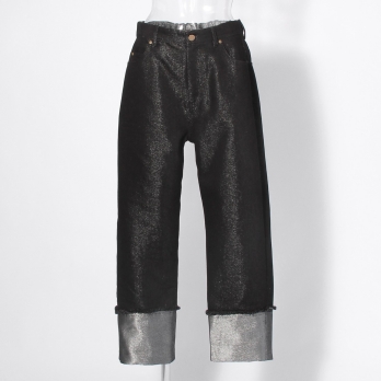 Lame denim パンツ 詳細画像